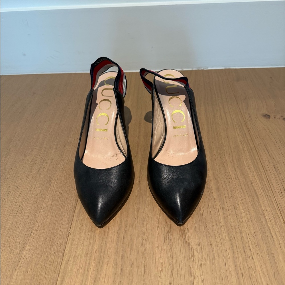 Gucci Black Women's Slingback Shoes